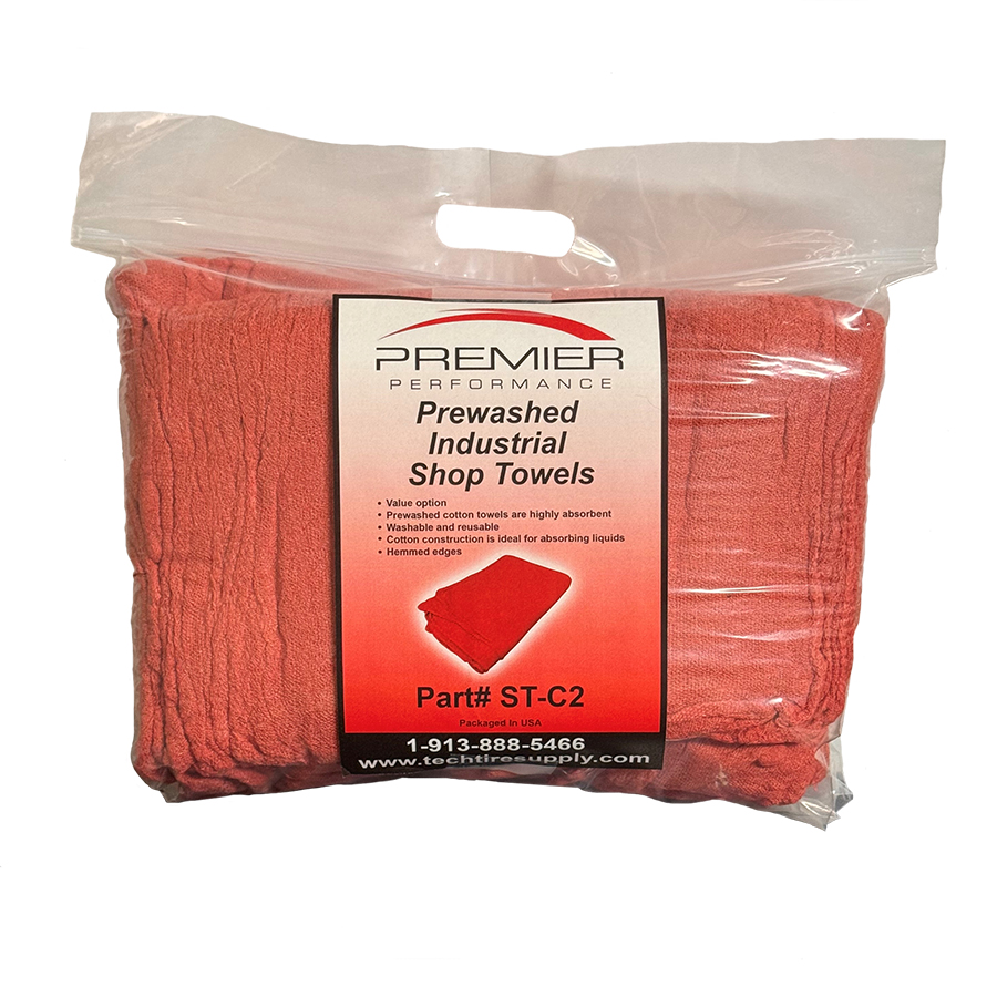 Red Shop Towels 4lb bag (70-80 towels per bag) - Kits